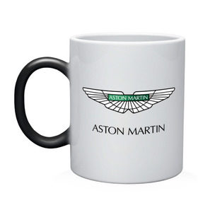 Кружка хамелеон с принтом Aston Martin logo в Новосибирске, керамика | меняет цвет при нагревании, емкость 330 мл | Тематика изображения на принте: aston martin | автобренды | автолюбителям | астин мартин | астон мартин | бренд | для автовладельцев | для автолюбителей | логотип