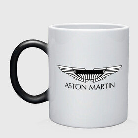 Кружка хамелеон с принтом Logo Aston Martin в Новосибирске, керамика | меняет цвет при нагревании, емкость 330 мл | aston martin | автобренды | автолюбителям | астин мартин | астон мартин | бренд | для автовладельцев | для автолюбителей | логотип