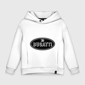 Детское худи Oversize хлопок с принтом Bugatti logo в Новосибирске, френч-терри — 70% хлопок, 30% полиэстер. Мягкий теплый начес внутри —100% хлопок | боковые карманы, эластичные манжеты и нижняя кромка, капюшон на магнитной кнопке | Тематика изображения на принте: bugati | bugatti | автобренды | автолюбителям | бренд | бугати | бугатти | для автовладельцев | для автолюбителей | логотип