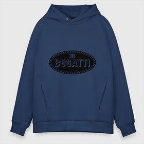 Мужское худи Oversize хлопок с принтом Bugatti logo в Новосибирске, френч-терри — 70% хлопок, 30% полиэстер. Мягкий теплый начес внутри —100% хлопок | боковые карманы, эластичные манжеты и нижняя кромка, капюшон на магнитной кнопке | bugati | bugatti | автобренды | автолюбителям | бренд | бугати | бугатти | для автовладельцев | для автолюбителей | логотип
