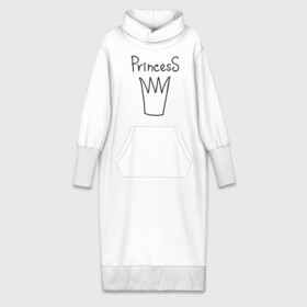 Платье удлиненное хлопок с принтом PrincesS picture в Новосибирске,  |  | princess | девушкам | для девушек | корона | подарок девушке