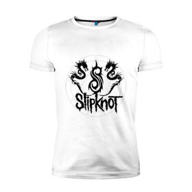 Мужская футболка премиум с принтом Slipknot dragons logo в Новосибирске, 92% хлопок, 8% лайкра | приталенный силуэт, круглый вырез ворота, длина до линии бедра, короткий рукав | Тематика изображения на принте: metall | punk | rock | slipknot | метал | металл | нью метал | панк | панк рок | рок | слипкнот