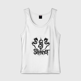 Женская майка хлопок с принтом Slipknot dragons logo в Новосибирске, 95% хлопок, 5% эластан |  | metall | punk | rock | slipknot | метал | металл | нью метал | панк | панк рок | рок | слипкнот