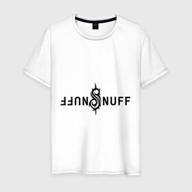 Мужская футболка хлопок с принтом Slipknot nuff в Новосибирске, 100% хлопок | прямой крой, круглый вырез горловины, длина до линии бедер, слегка спущенное плечо. | slipknot | slipknot nuff | слипкнот