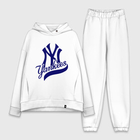 Женский костюм хлопок Oversize с принтом NY   Yankees в Новосибирске,  |  | new york yankees | swag | нью йорк янкис | сваг | свэг