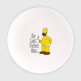 Тарелка с принтом Homer (The Last Perfect Man...) в Новосибирске, фарфор | диаметр - 210 мм
диаметр для нанесения принта - 120 мм | гомер