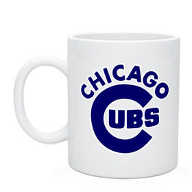 Кружка с принтом Chicago Cubs logotype в Новосибирске, керамика | объем — 330 мл, диаметр — 80 мм. Принт наносится на бока кружки, можно сделать два разных изображения | baseball | chicago cubs bear | бейсбол | спорт | чикаго