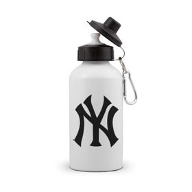 Бутылка спортивная с принтом New York Yankees в Новосибирске, металл | емкость — 500 мл, в комплекте две пластиковые крышки и карабин для крепления | baseball | new york yankees | бейсбол | нью йорк янкиз | спорт | янки