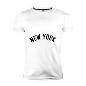 Мужская футболка премиум с принтом New York Yankees logotype в Новосибирске, 92% хлопок, 8% лайкра | приталенный силуэт, круглый вырез ворота, длина до линии бедра, короткий рукав | baseball | new york yankees | бейсбол | нью йорк янкиз | спорт | янки