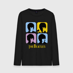 Мужской лонгслив хлопок с принтом The Beatles pop art в Новосибирске, 100% хлопок |  | beatles | the beatles | the beatles pop art | бителс