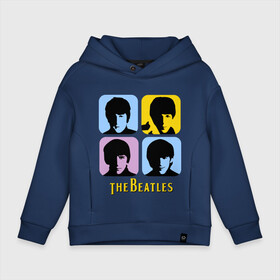 Детское худи Oversize хлопок с принтом The Beatles pop art в Новосибирске, френч-терри — 70% хлопок, 30% полиэстер. Мягкий теплый начес внутри —100% хлопок | боковые карманы, эластичные манжеты и нижняя кромка, капюшон на магнитной кнопке | beatles | the beatles | the beatles pop art | бителс