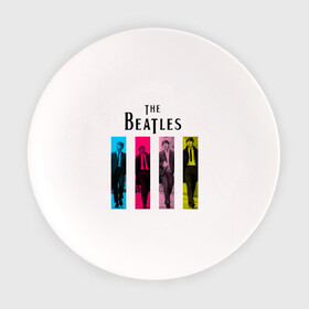 Тарелка с принтом Walking Beatles в Новосибирске, фарфор | диаметр - 210 мм
диаметр для нанесения принта - 120 мм | beatles | the beatles | walking beatles | бителс
