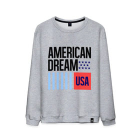 Мужской свитшот хлопок с принтом American Dream в Новосибирске, 100% хлопок |  | swag | swag style | usa | америка | американская мечта | одежда сваг | сваг | сваг стиль | свег | свог | свэг | штаты