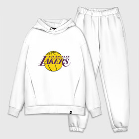 Мужской костюм хлопок OVERSIZE с принтом LA Lakers в Новосибирске,  |  | basketball | lakers | media | nba | toplanding | баскетболл | лейкерс | лого баскетбольных клубов | лос анджелес | нба