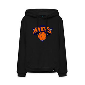 Мужская толстовка хлопок с принтом NY Knicks в Новосибирске, френч-терри, мягкий теплый начес внутри (100% хлопок) | карман-кенгуру, эластичные манжеты и нижняя кромка, капюшон с подкладом и шнурком | basketball | nba | баскетболл | лого баскетбольных клубов | нба | нью йорк