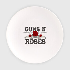Тарелка с принтом Guns n roses black в Новосибирске, фарфор | диаметр - 210 мм
диаметр для нанесения принта - 120 мм | guns and roses | rock | ганс н роуз | музыка | рок