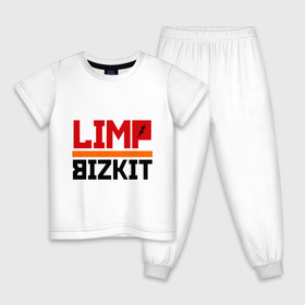 Детская пижама хлопок с принтом Limp Bizkit (2) в Новосибирске, 100% хлопок |  брюки и футболка прямого кроя, без карманов, на брюках мягкая резинка на поясе и по низу штанин
 | rock | лимп бизкит | рок группа | рок музыка