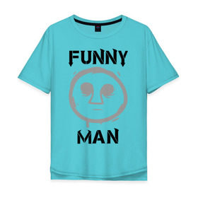 Мужская футболка хлопок Oversize с принтом Funny Man (HU) в Новосибирске, 100% хлопок | свободный крой, круглый ворот, “спинка” длиннее передней части | funny man | hollywood undead | забавный парень