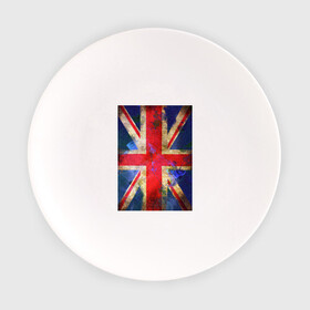 Тарелка с принтом Флаг Британии в цветах в Новосибирске, фарфор | диаметр - 210 мм
диаметр для нанесения принта - 120 мм | англия | британский флаг | великобритания | флаг великобритании