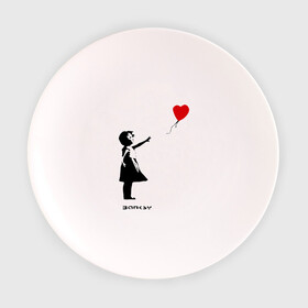 Тарелка 3D с принтом Девочка с шариком-сердечком в Новосибирске, фарфор | диаметр - 210 мм
диаметр для нанесения принта - 120 мм | banksy | бенкси | бэнкси | графити | граффити | девочка с сердечком | девочка с шариком | девочка с шариком сердечком | стрит арт | стритарт