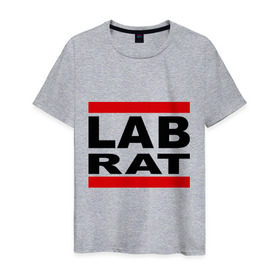 Мужская футболка хлопок с принтом Lab Rat в Новосибирске, 100% хлопок | прямой крой, круглый вырез горловины, длина до линии бедер, слегка спущенное плечо. | banksy | бенкси | бэнкси | графити | граффити | стрит арт | стритарт