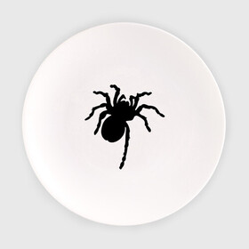 Тарелка с принтом Паук (spider) в Новосибирске, фарфор | диаметр - 210 мм
диаметр для нанесения принта - 120 мм | Тематика изображения на принте: насекомые | паутина | паучок | черная вдова | черный паук