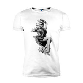 Мужская футболка премиум с принтом Виктория Бекхэм в Новосибирске, 92% хлопок, 8% лайкра | приталенный силуэт, круглый вырез ворота, длина до линии бедра, короткий рукав | девушка | знаменитости | знаменитые личности | селебрити | суперзвезда | тело | фигура