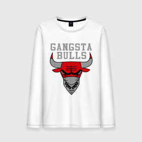 Мужской лонгслив хлопок с принтом Gangsta bulls в Новосибирске, 100% хлопок |  | bshirts | bulls | cihago bulls | gangsta bulls | swag | sweg | бык | красный бык | сваг | свег | чикаго булс