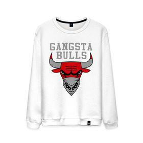 Мужской свитшот хлопок с принтом Gangsta bulls в Новосибирске, 100% хлопок |  | bshirts | bulls | cihago bulls | gangsta bulls | swag | sweg | бык | красный бык | сваг | свег | чикаго булс