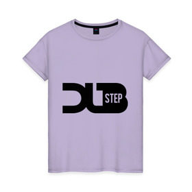 Женская футболка хлопок с принтом DJ DubStep в Новосибирске, 100% хлопок | прямой крой, круглый вырез горловины, длина до линии бедер, слегка спущенное плечо | deejay | dub step | dubstep | дабстеп | диджей | музыка