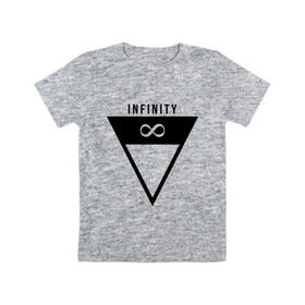 Детская футболка хлопок с принтом Infinity Triangle в Новосибирске, 100% хлопок | круглый вырез горловины, полуприлегающий силуэт, длина до линии бедер | infinity | infinity triangle | swag | triangle | бесконечность | инфинити | свег | треугольник