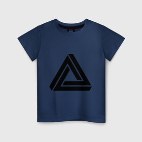 Детская футболка хлопок с принтом Triangle Visual Illusion в Новосибирске, 100% хлопок | круглый вырез горловины, полуприлегающий силуэт, длина до линии бедер | swag | swag style | иллюзия | одежда сваг | сваг | сваг стиль | свег | свог | свэг | треугольник