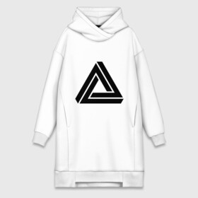 Платье-худи хлопок с принтом Triangle Visual Illusion в Новосибирске,  |  | swag | swag style | иллюзия | одежда сваг | сваг | сваг стиль | свег | свог | свэг | треугольник