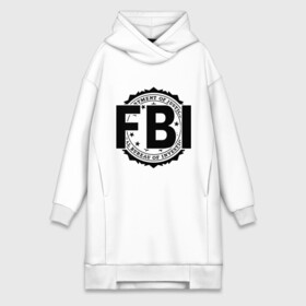 Платье-худи хлопок с принтом FBI LOGO в Новосибирске,  |  | fbi | federal bureau of investigation | америка | спецслужбы | сша | фбр | федеральное бюро расследований