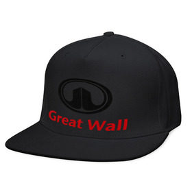 Кепка снепбек с прямым козырьком с принтом Great Wall logo в Новосибирске, хлопок 100% |  | great wall | greatwall | автобренды | автолюбителям | бренд | для автовладельцев | для автолюбителей | лого | логотип