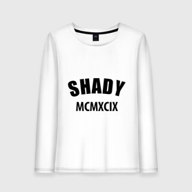Женский лонгслив хлопок с принтом Shady MCMXCIX в Новосибирске, 100% хлопок |  | хип хоп