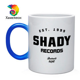 Кружка хамелеон с принтом Shady records в Новосибирске, керамика | меняет цвет при нагревании, емкость 330 мл | хип хоп