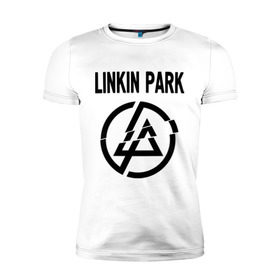 Мужская футболка премиум с принтом Linkin Park в Новосибирске, 92% хлопок, 8% лайкра | приталенный силуэт, круглый вырез ворота, длина до линии бедра, короткий рукав | linkin park | rock | альтернативный метал | альтернативный рок | линкин парк | ню метал | рок | рэпкор | электроник рок