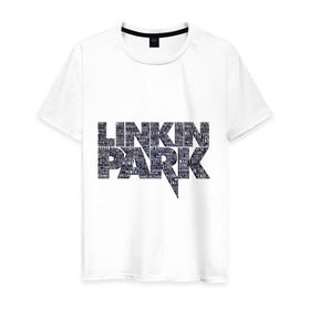 Мужская футболка хлопок с принтом Linkin Park в Новосибирске, 100% хлопок | прямой крой, круглый вырез горловины, длина до линии бедер, слегка спущенное плечо. | linkin park | rock | альтернативный метал | альтернативный рок | линкин парк | ню метал | рок | рэпкор | электроник рок
