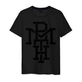 Мужская футболка хлопок с принтом BMTH в Новосибирске, 100% хлопок | прямой крой, круглый вырез горловины, длина до линии бедер, слегка спущенное плечо. | bmth | bring me the horizon | hardcore | kubana 2014 | rock | дэткор | музыка | рок | рок группы