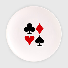 Тарелка с принтом Масти карт в Новосибирске, фарфор | диаметр - 210 мм
диаметр для нанесения принта - 120 мм | poker | игра | игры | карточная игра | карты | масти карт | покер
