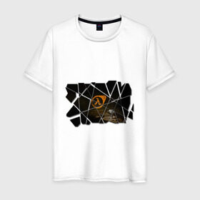 Мужская футболка хлопок с принтом Half-Life 3 (2) в Новосибирске, 100% хлопок | прямой крой, круглый вырез горловины, длина до линии бедер, слегка спущенное плечо. | компьютерные игры
