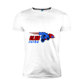 Мужская футболка премиум с принтом Club turbo в Новосибирске, 92% хлопок, 8% лайкра | приталенный силуэт, круглый вырез ворота, длина до линии бедра, короткий рукав | автомобильные | автотюнинг | клуб турбо | машина | тачка
