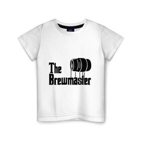Детская футболка хлопок с принтом The brewmaster (пивовар) в Новосибирске, 100% хлопок | круглый вырез горловины, полуприлегающий силуэт, длина до линии бедер | крестный отец | парордия | прикол