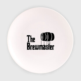 Тарелка с принтом The brewmaster (пивовар) в Новосибирске, фарфор | диаметр - 210 мм
диаметр для нанесения принта - 120 мм | Тематика изображения на принте: крестный отец | парордия | прикол