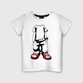 Детская футболка хлопок с принтом Пацанчик в Новосибирске, 100% хлопок | круглый вырез горловины, полуприлегающий силуэт, длина до линии бедер | Тематика изображения на принте: 