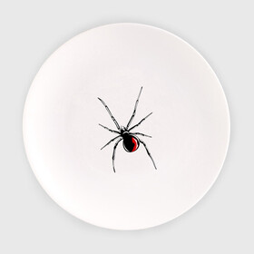 Тарелка с принтом Черная вдова в Новосибирске, фарфор | диаметр - 210 мм
диаметр для нанесения принта - 120 мм | Тематика изображения на принте: паук | тарантул | черная вдова | черная вдованасекомые