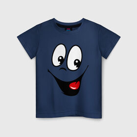 Детская футболка хлопок с принтом Заразительная улыбка в Новосибирске, 100% хлопок | круглый вырез горловины, полуприлегающий силуэт, длина до линии бедер | smile | заразительная улыбка | смайл | смайлик | смайлы | улыбка