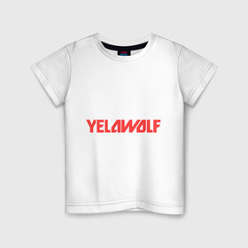 Детская футболка хлопок с принтом Yelawolf red в Новосибирске, 100% хлопок | круглый вырез горловины, полуприлегающий силуэт, длина до линии бедер | Тематика изображения на принте: 