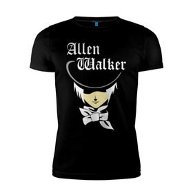 Мужская футболка премиум с принтом Allen Walker в Новосибирске, 92% хлопок, 8% лайкра | приталенный силуэт, круглый вырез ворота, длина до линии бедра, короткий рукав | allen | allen walker | walker | кино | мультфильмы и тв | цилиндр